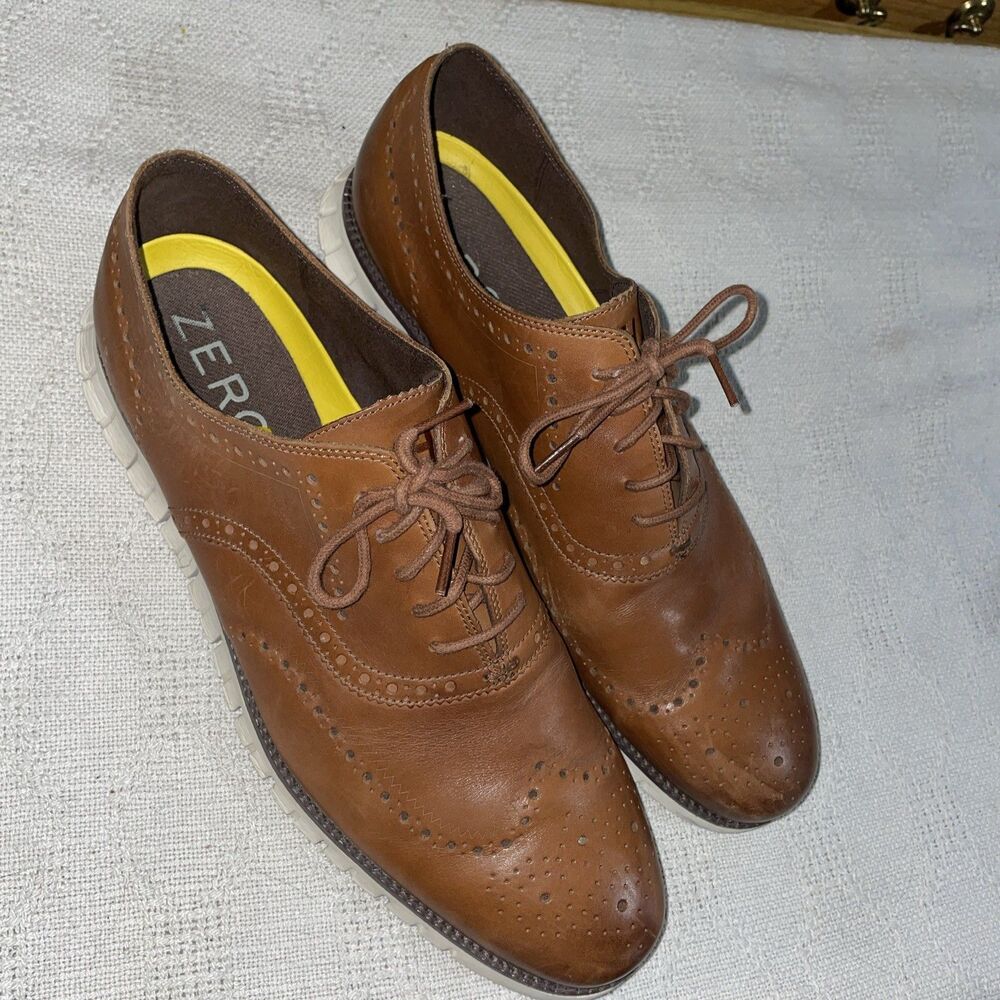 Cole Haan Grand O’s Men’s Sport Shoes Size 15 M Brown Leather Going Out Active